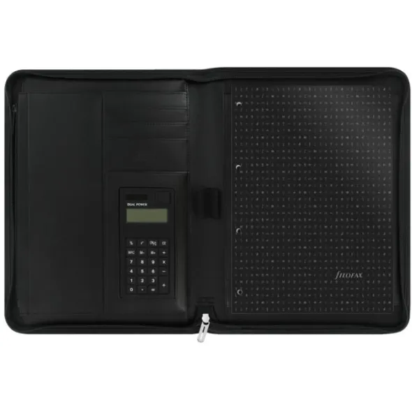 Metropol Mapp Zip - A4 - Svart