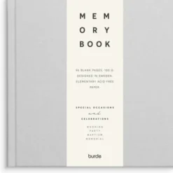 Minnesbok Textile unlined grey
