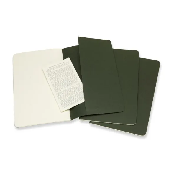 Moleskine Cahier Journal Large Plain - Grön
