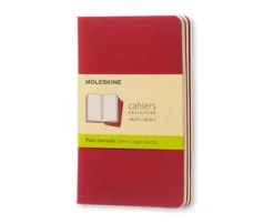 Moleskine Cahier Journal Pocket Plain - Röd