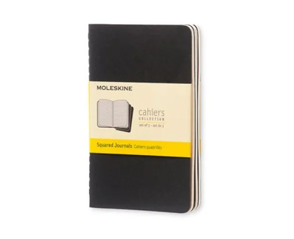 Moleskine Cahier Journal Pocket Squared - Svart