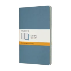 Moleskine Cahier Journal Ruled Large Brisk Blue