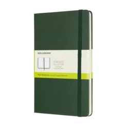 Moleskine Classic Hard Large Plain Notebook Myrtle Green