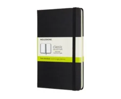 Moleskine Classic Hard Medium Plain Notebook Black