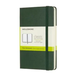 Moleskine Classic Hard Pocket Plain Notebook Myrtle Green