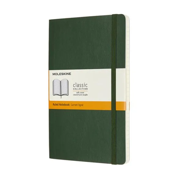 Moleskine Classic Soft Large Ruled Notebook Myrtle Green