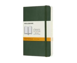 Moleskine Classic Soft Pocket Ruled Notebook Myrtle Green