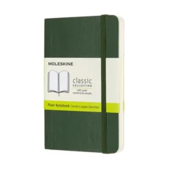 Moleskine Classic Soft Pocket Plain Notebook Myrtle Green