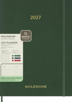 Moleskine Essential Planner Weekly Vertical XXL Myrtle Green2027