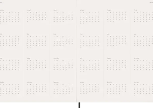 Moleskine Essential Planner Weekly Vertical XXL Svart 2027