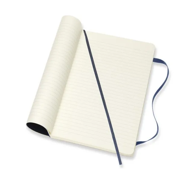 Moleskine Notebook Large Soft Cover - Blå - Linjerad