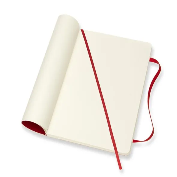 Moleskine Notebook Large Soft Cover - Röd - Olinjerad