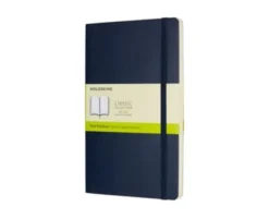 Moleskine Notebook Large Soft Cover - Blå - Olinjerad
