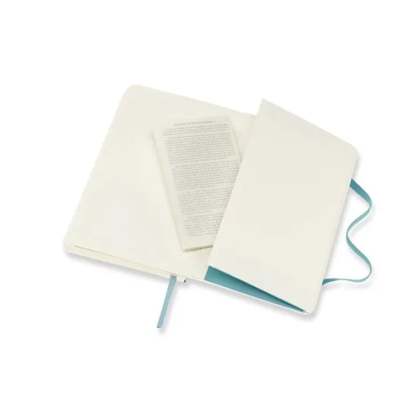 Moleskine Notebook Pocket Soft Cover - Reef Blue - Linjerad