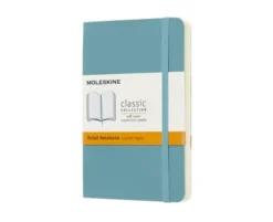 Moleskine Notebook Pocket Soft Cover - Reef Blue - Linjerad