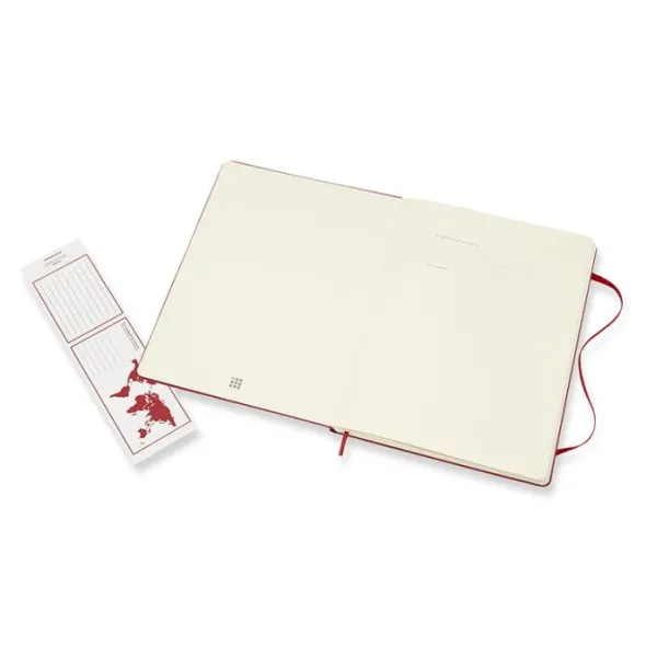 Moleskine Notebook X-large Hard Cover - Röd - Linjerad