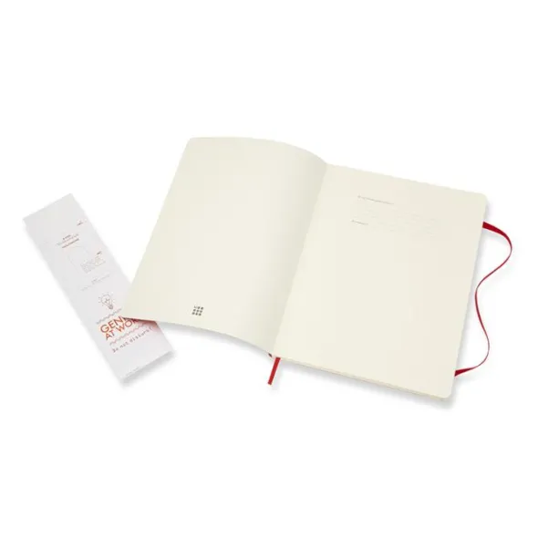Moleskine Notebook X-large Soft Cover - Röd - Olinjerad