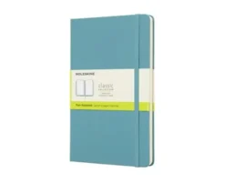 Moleskine Plain Classic Notebook Large - Reef Blue