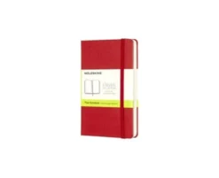 Moleskine Plain Classic Notebook Pocket - Röd