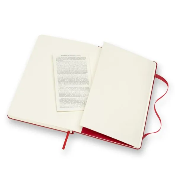 Moleskine Plain Classic Notebook Large - Röd