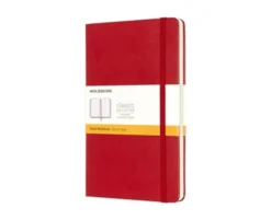 Moleskine Ruled Classic Notebook Large - Röd