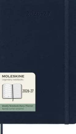 Moleskine Veckokalender L Hård 26/27 Sapphire Blue