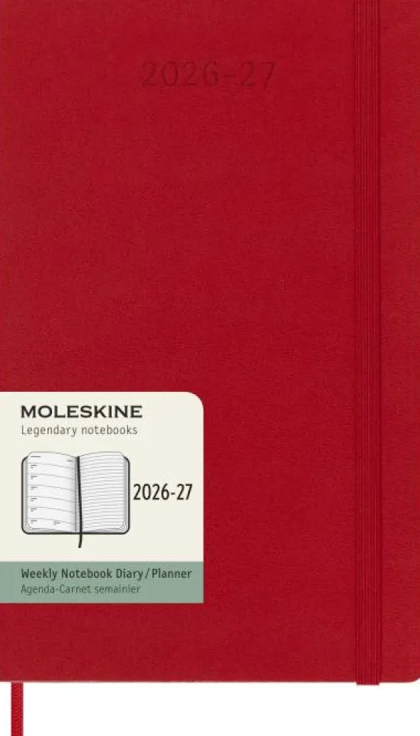 Moleskine Veckokalender L Hård 26/27 Red
