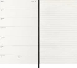 Moleskine Veckokalender L Svart Soft 26/27
