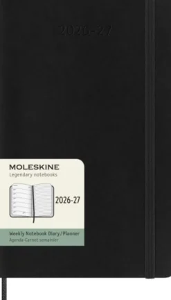 Moleskine Veckokalender L Svart Soft 26/27