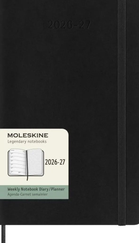 Moleskine Veckokalender L Svart Soft 26/27