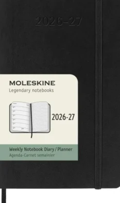Moleskine Veckokalender Pocket Svart soft 26/27