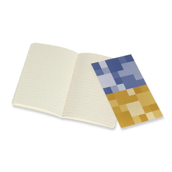 Moleskine Volant Journal Ruled Pocket Forget-Me-Not Blue/Amber Yellow