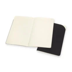M+ Paper Tab. cahier linjerad large svart