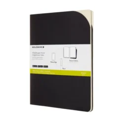 M+ Paper Tab. cahier linjerad XL svart