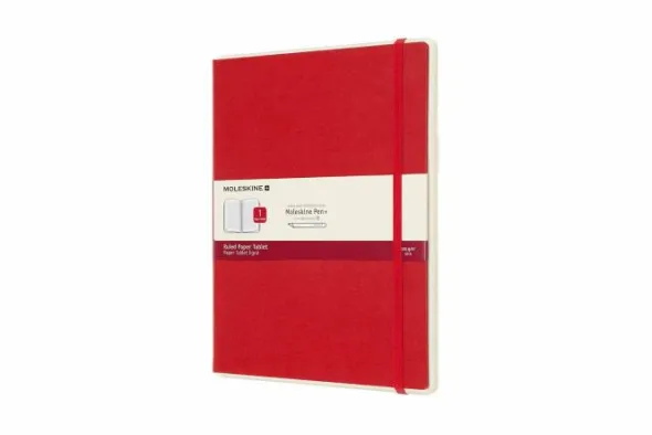 M+ Paper Tablet linjerad XL röd