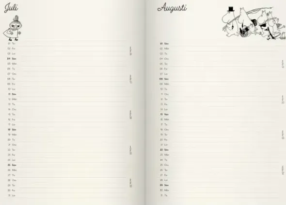 Muminkalender A5 2027