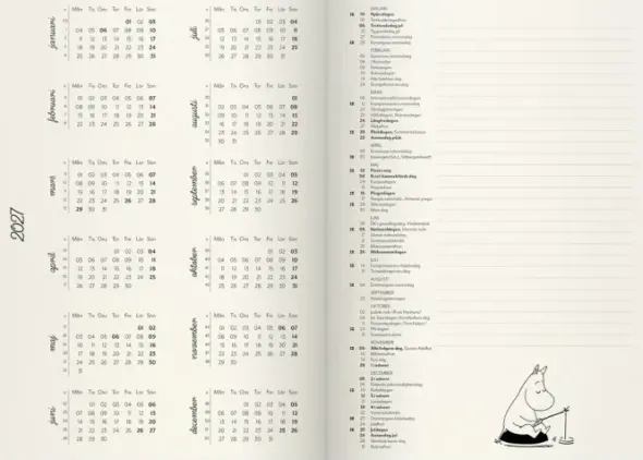 Muminkalender A5 2027