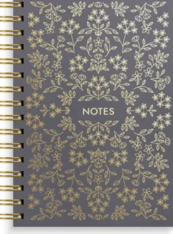 Notebook A5 Black flower