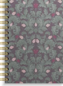 Notebook A5 Burgundy flowers