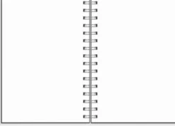 Notebook blank A5 Black