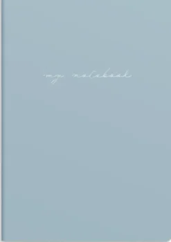 Notebook Blue & Flower 2-pack