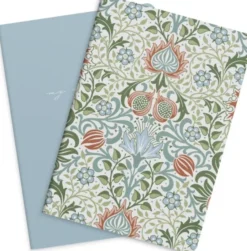 Notebook Blue & Flower 2-pack