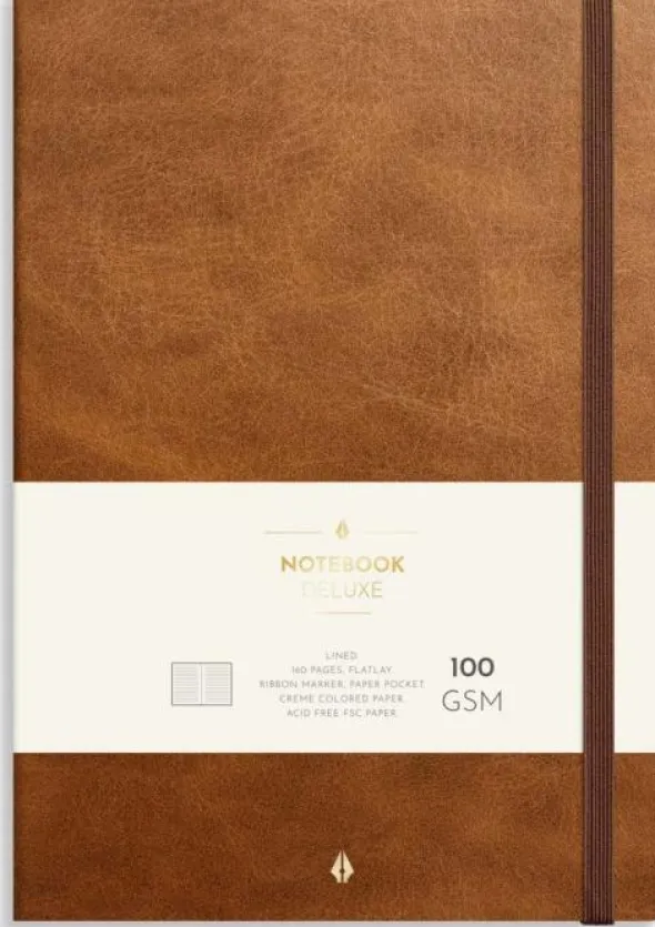 Notebook Deluxe B5 brown