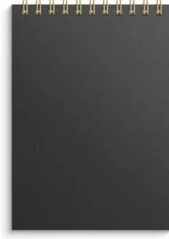 Notebook lined A6 black
