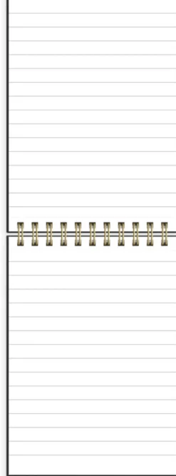 Notebook lined A6 black