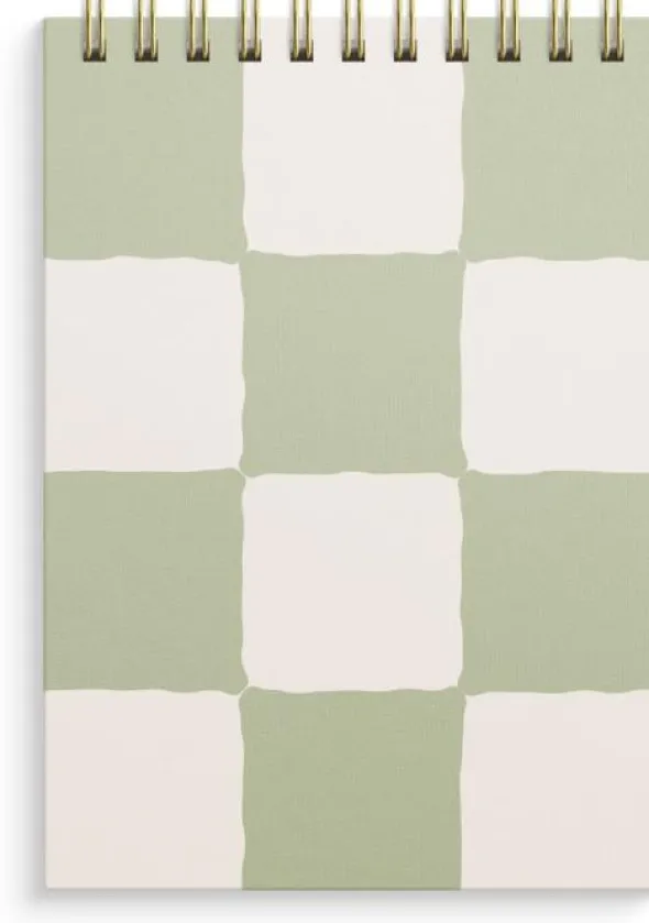 Notebook lined A6 Checkered