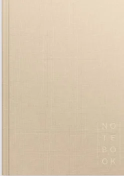 Notebook Textile beige lined A5