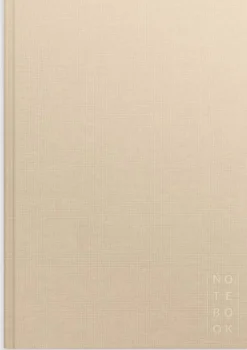 Notebook Textile beige lined A4
