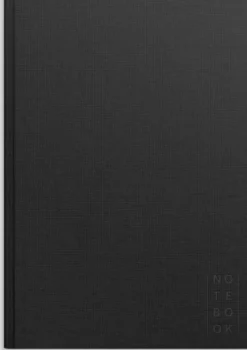 Notebook Textile black unlined A4