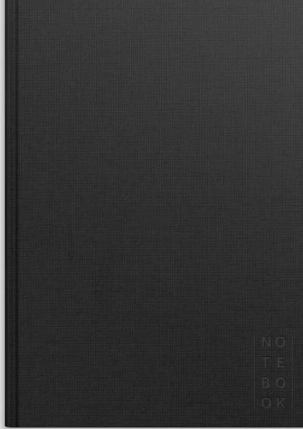 Notebook Textile black unlined A4